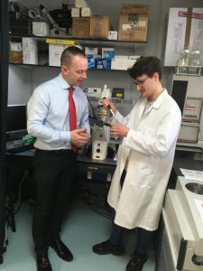 London Freemason Adrian Fox, visits UCL