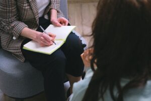 Mental health support session