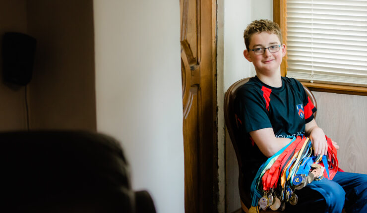 Nurturing the talents of the future generation. Alex's talent: para-swimming