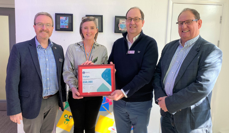 (left to right) Mike Pritchard, Sharon Rich, David Maskell and Alan Powell