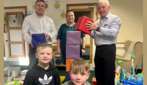 early years children being visiting by northumberland freemasons