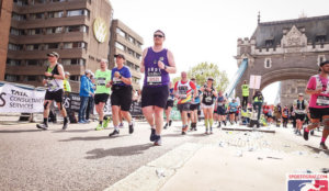 andy running the london marathon